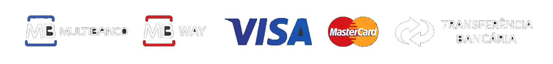 Métodos de pagamento disponíveis na loja online Chave Vertical