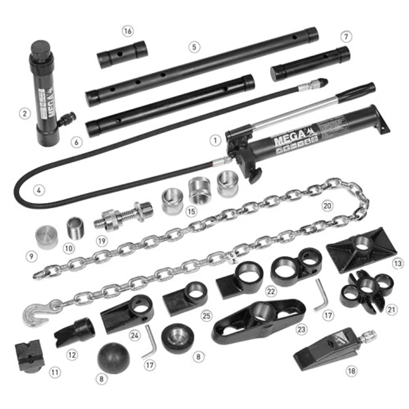 Conjunto Hidráulico para Carroçaria MEGA GC-10 10 t
