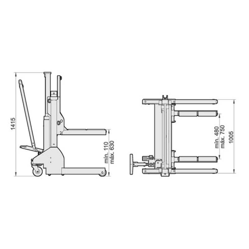 Macaco Saca-Rodas MEGA SCR700 700 kg