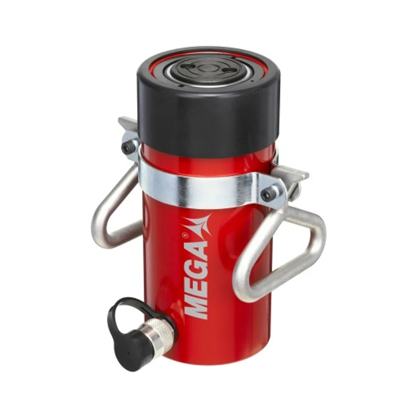 Cilindro Hidráulico de Simples Efeito com Retorno por Mola MEGA SS50157 50 t 157,5 mm de Curso