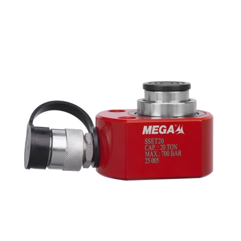 Cilindro Hidráulico Extrafino Telescópico MEGA SSET20 10 t 13 mm de Curso